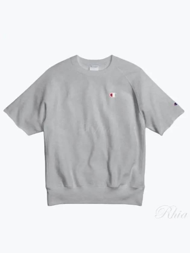 T9596 806 Reverse Weave C Logo Men s Short Sleeve T Shirt - CHAMPION - BALAAN 1