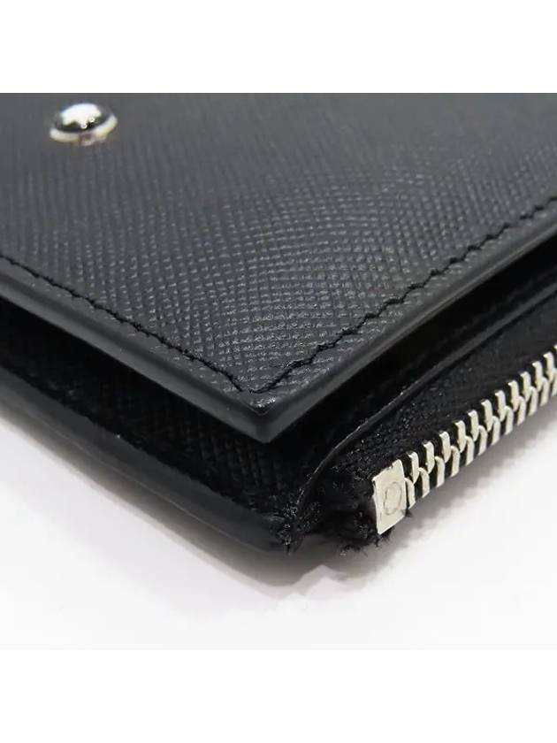 129118 Black color sartorial zipper pocket card wallet - MONTBLANC - BALAAN 5