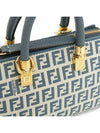 FF Small Fabric Tote Bag Blue - FENDI - BALAAN 8