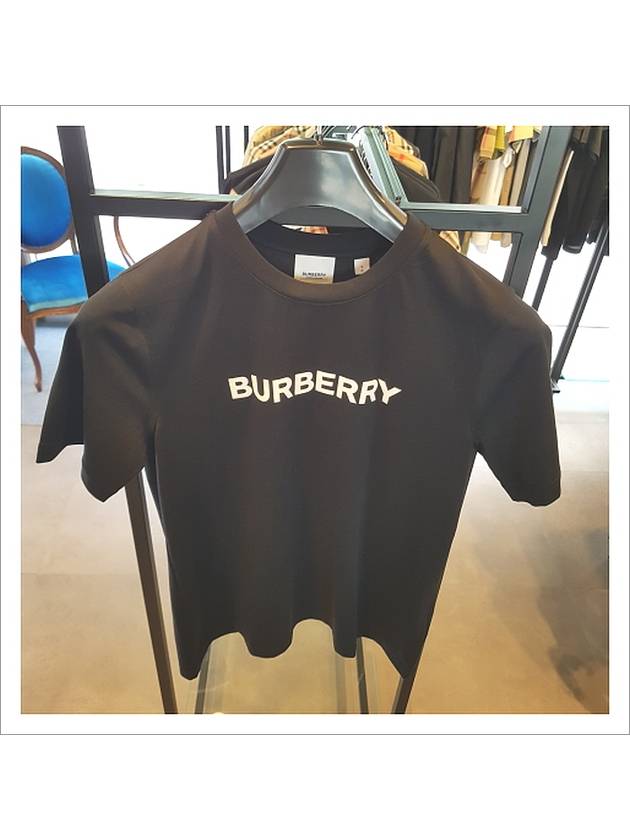 logo short sleeve t-shirt black - BURBERRY - BALAAN 5