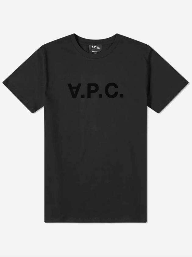 VPC Logo Organic Cotton Short Sleeve T-Shirt Black - A.P.C. - BALAAN 2