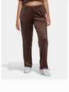 adidas velvet straight pants brown HL9122 - ADIDAS - BALAAN 2