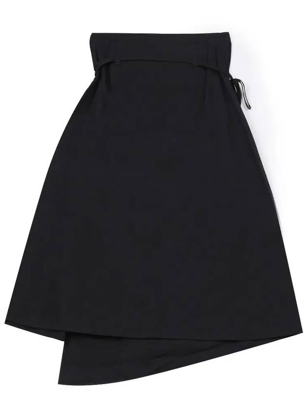 Wrap Asymmetric Tie A-line Skirt Navy - LEMAIRE - BALAAN 3