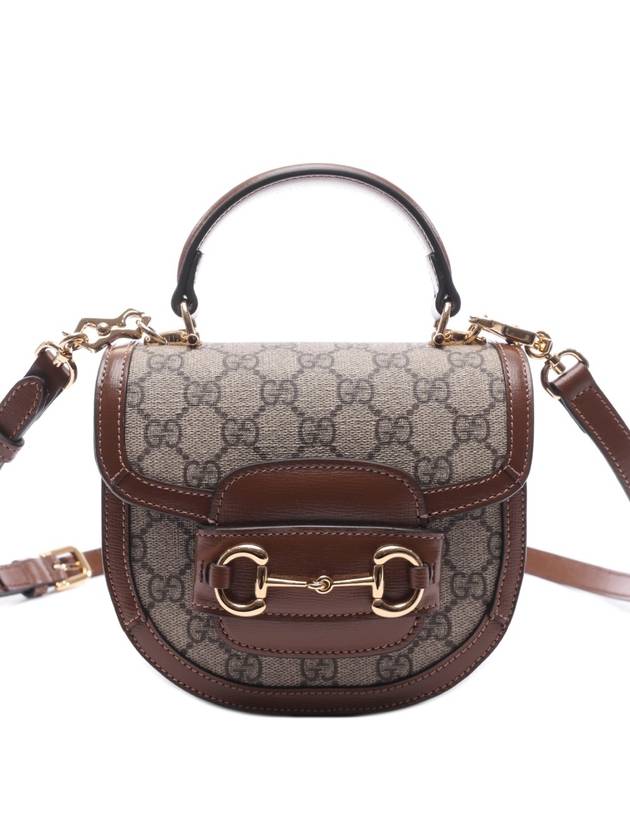 Horsebit 1955 Mini Top Handle Cross Bag Beige Brown - GUCCI - BALAAN 2