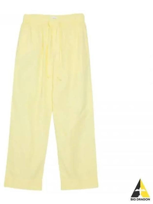 Poplin Pajamas Organic Cotton Straight Pants Lemonade - TEKLA - BALAAN 2