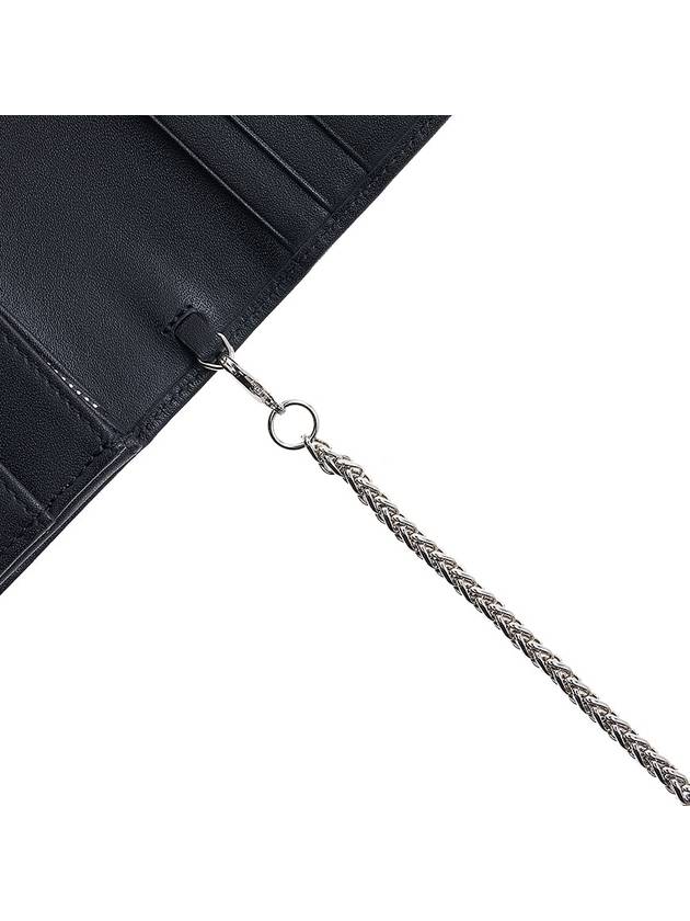 Grain Leather Chain Long Wallet Black - VIVIENNE WESTWOOD - BALAAN 10