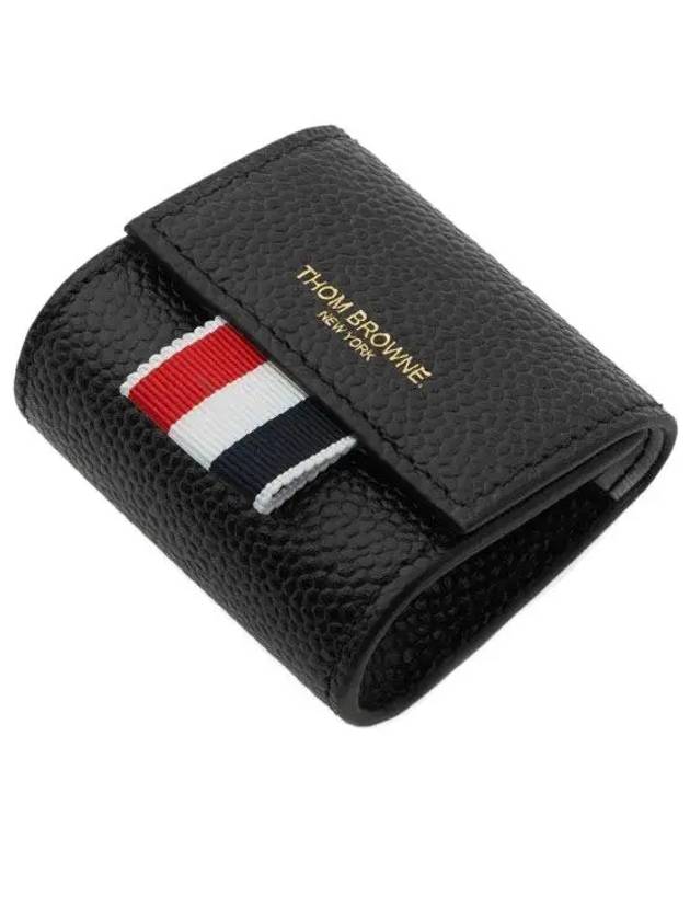 Small Logo Stamp Coin Wallet Black - THOM BROWNE - BALAAN 5