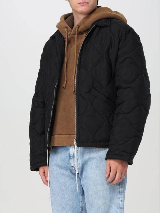 Back Logo Quilted Zip-Up Padding Black - ACNE STUDIOS - BALAAN 5