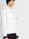 Cotton Twill Stretch Hooded Jacket White - STONE ISLAND - BALAAN 3