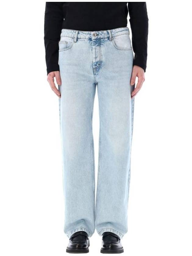 Denim Straight Pants 24PUTR500DE0027 448 BLEACHED BLUE - AMI - BALAAN 1