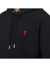 Red Heart Logo Classic Cotton Hoodie Black - AMI - BALAAN 8