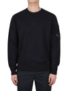 Lens Wappen Cotton Knit Top Black - CP COMPANY - BALAAN 3