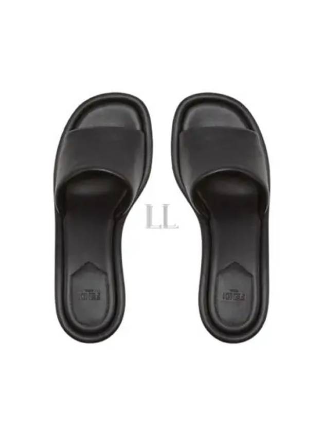 FF Baguette Motif Nappa Leather Sandals Black - FENDI - BALAAN 2