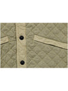 Lightweight Quilted Logo Patch Drawstring Jacket Beige - STONE ISLAND - BALAAN 6