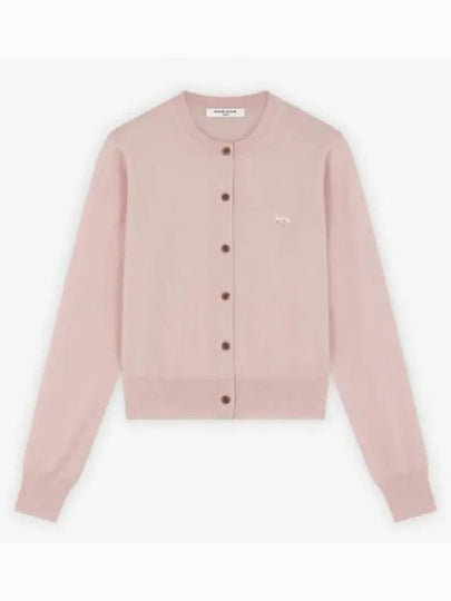 Baby Fox Patch Regular Cardigan Pink - MAISON KITSUNE - BALAAN 2