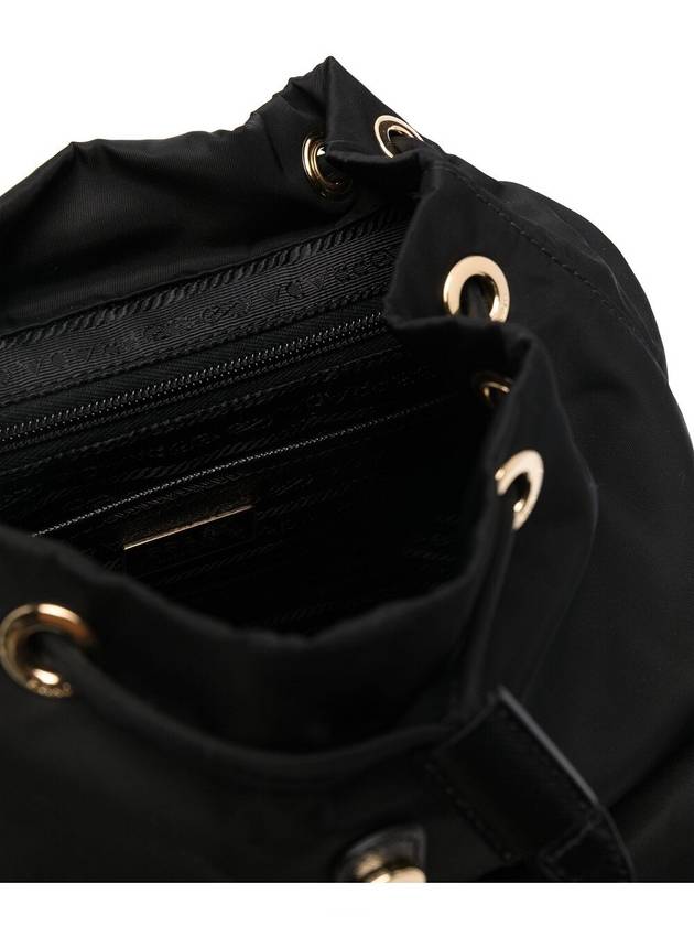 Triangle Logo Re-Nylon Small Backpack Black - PRADA - BALAAN 6