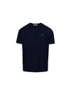 ORB Logo Cotton Short Sleeve T-Shirt Navy - VIVIENNE WESTWOOD - BALAAN 3