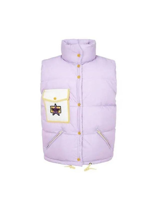 Women s Pocket Point Down Padding Vest Light Purple 270442 - HERNO - BALAAN 1