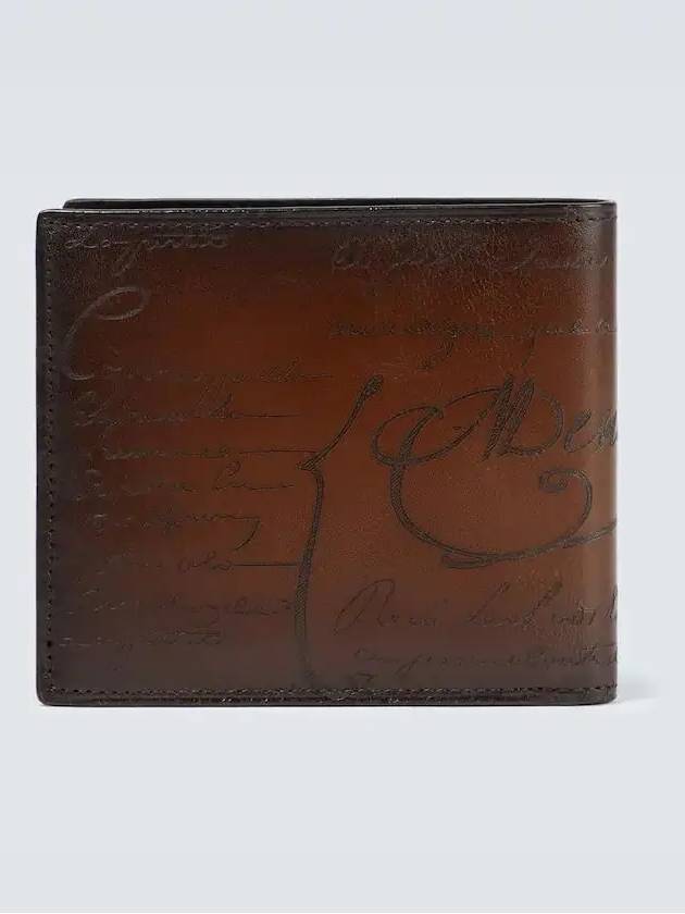 Multicard slot bill slip pocket debossed leather wallet - BERLUTI - BALAAN 3