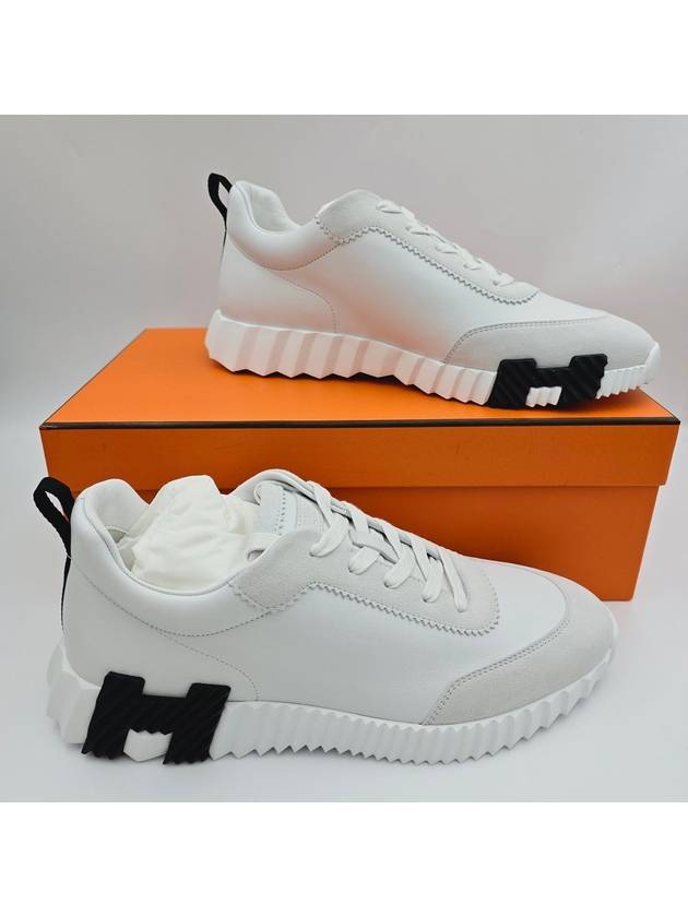 Bouncing Men s Sneakers White Blanc H242810Z90 - HERMES - BALAAN 4