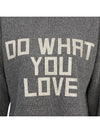 Glitter Lettering Round Neck Knit Top Grey - GOLDEN GOOSE - BALAAN 11