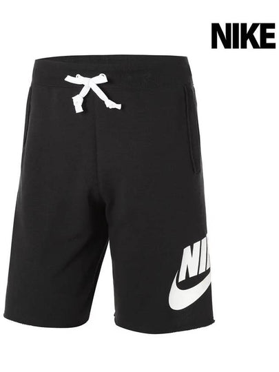 Sportswear Essential French Terry Allumni Shorts Black - NIKE - BALAAN 2