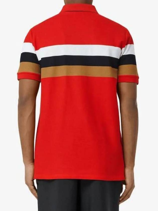 TB Logo Stripe Short Sleeve Polo Shirt Red - BURBERRY - BALAAN 5