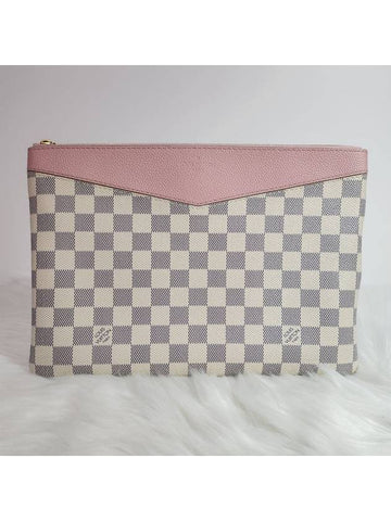 Louis Vuitton N60260 Damier Azur Pink Daily Pouch and Clutch - LOUIS VUITTON - BALAAN 1