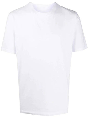 Men's Back Stitch Round Neck Short Sleeve T-Shirt White - MAISON MARGIELA - BALAAN 1