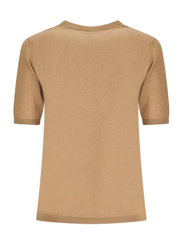 Warren silk cashmere fine knit top beige - MAX MARA - BALAAN 3