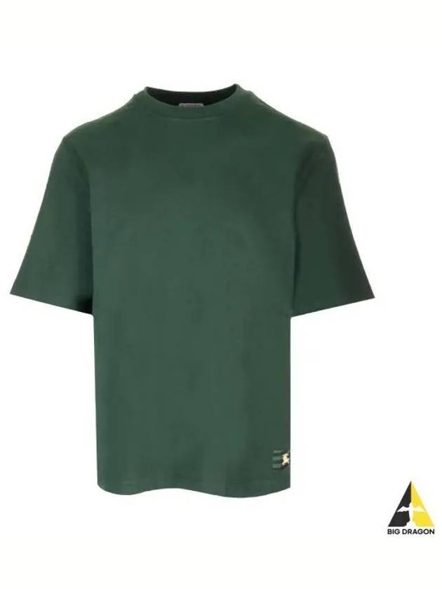 EKD Logo Patch Jersey Short Sleeve T-Shirt Green - BURBERRY - BALAAN 2