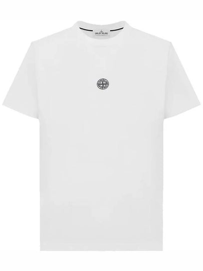 Solar Eclipse Print Short Sleeve T-Shirt Ice - STONE ISLAND - BALAAN 2