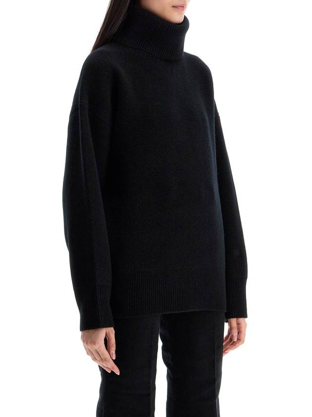 black rws wool and cashmere turtleneck sweater - TOTEME - BALAAN 2