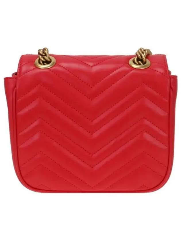 GG Marmont Matelasse Small Shoulder Bag Red - GUCCI - BALAAN 4