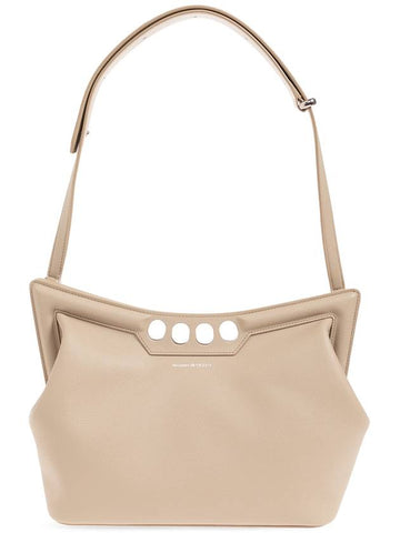 Alexander McQueen ‘The Peak’ Shoulder Bag, Women's, Beige - ALEXANDER MCQUEEN - BALAAN 1