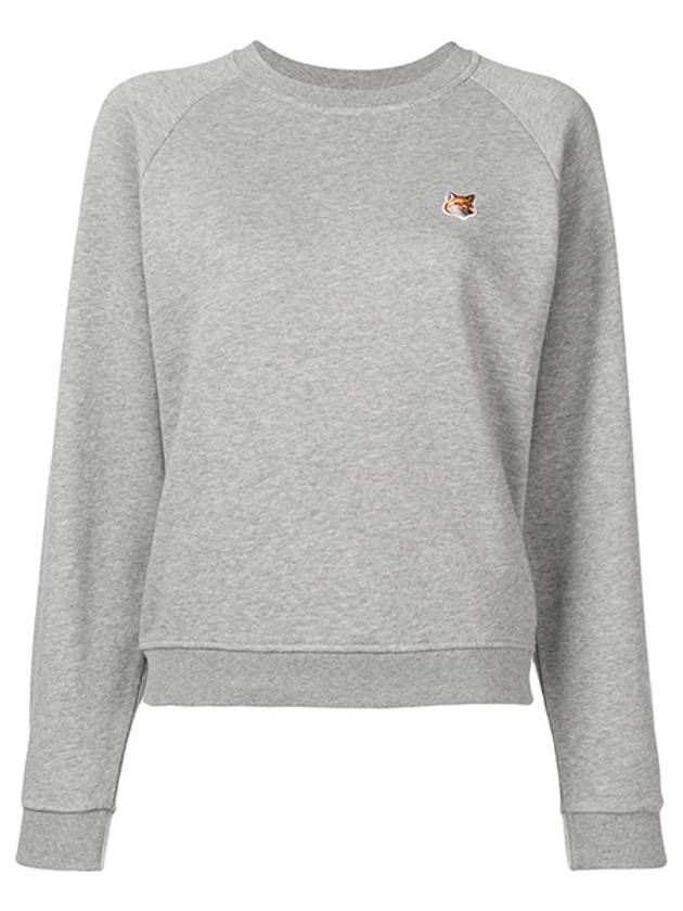 Fox Head Patch Adjusted Sweatshirt Grey Melange - MAISON KITSUNE - BALAAN 2