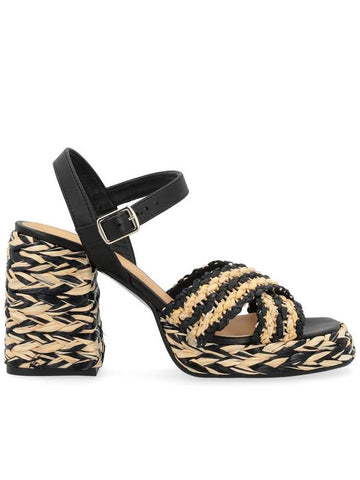 Valeria Rafia Woven Sandals - CASTANER - BALAAN 1