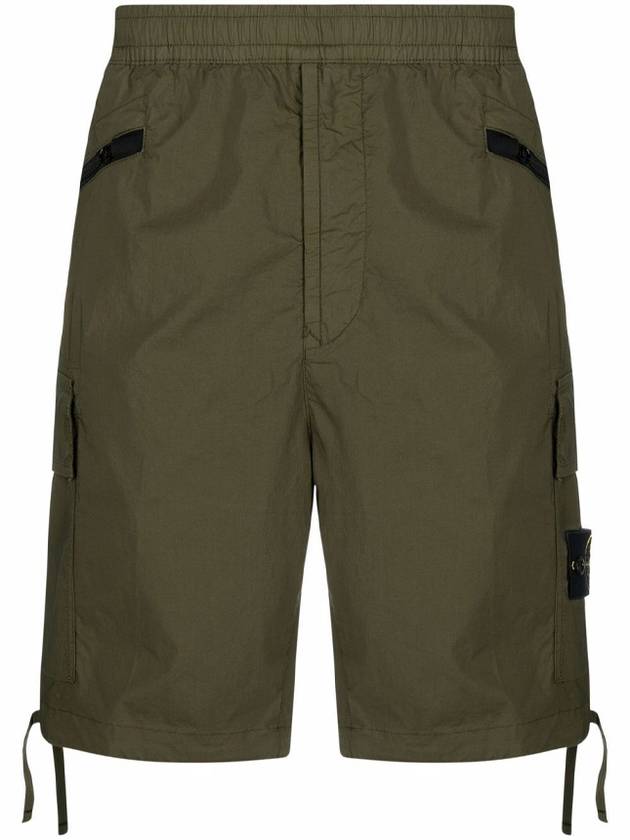 Wappen Patch Cargo Shorts Khaki - STONE ISLAND - BALAAN 2