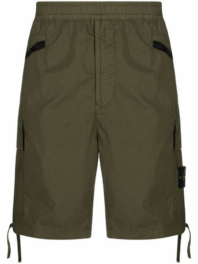 Wappen Patch Cargo Shorts Khaki - STONE ISLAND - BALAAN 2