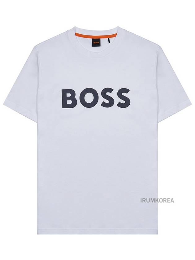 Logo Short Sleeve T-Shirt White - HUGO BOSS - BALAAN 2