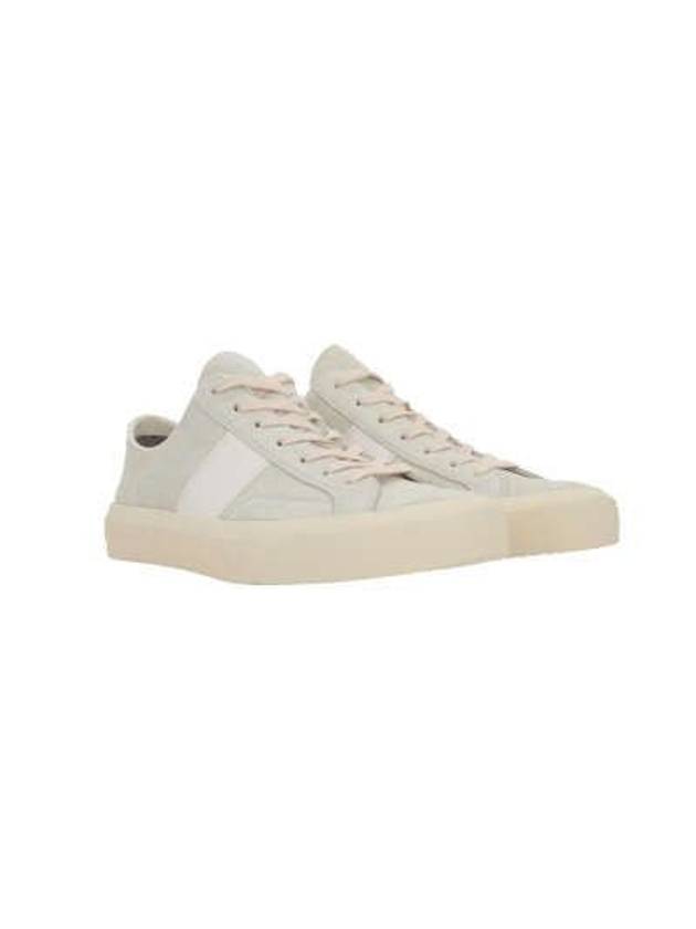 Suede Low Top Sneakers Marble Cream - TOM FORD - BALAAN 5