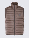 Chamber R Nylon Down Vest Dove Grey - STONE ISLAND - BALAAN 2