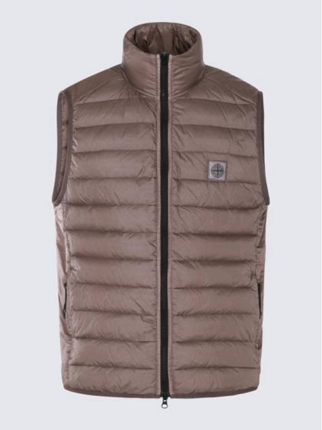 Chamber R Nylon Down Vest Dove Grey - STONE ISLAND - BALAAN 2