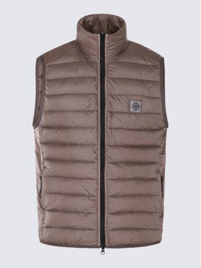 Chamber R Nylon Down Vest Dove Grey - STONE ISLAND - BALAAN 2