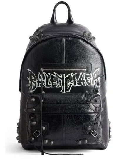 Le Cagole Leather Backpack Black - BALENCIAGA - BALAAN 2