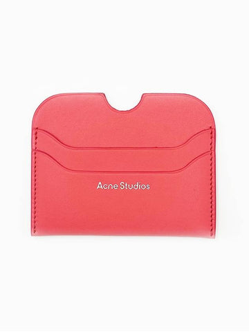 Leather Card Holder Electric Pink CG0234 CJG000 - ACNE STUDIOS - BALAAN 1