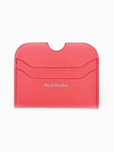 Leather Card Holder Electric Pink CG0234 CJG000 - ACNE STUDIOS - BALAAN 1