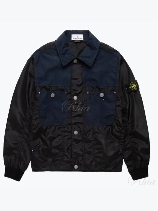 Polyester Tela David Light Jacket Navy - STONE ISLAND - BALAAN 2