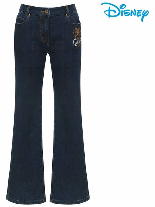 Women s Artwork Stitched Bootcut Brushed Jeans Denim Pants DN3LPJ011 - DISNEY GOLF - BALAAN 2