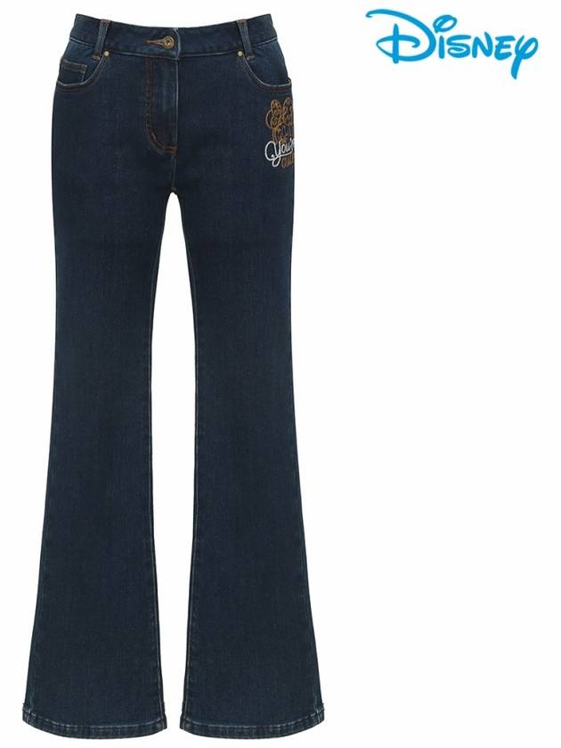 Women s Artwork Stitched Bootcut Brushed Jeans Denim Pants DN3LPJ011 - DISNEY GOLF - BALAAN 3